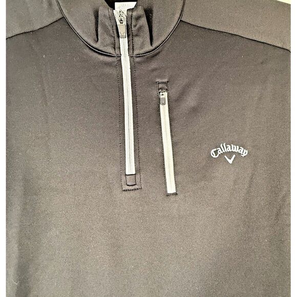 Callaway Golf Quarter-Zip Pullover Performance Athletic Jacket Gray - Picture 3 of 12